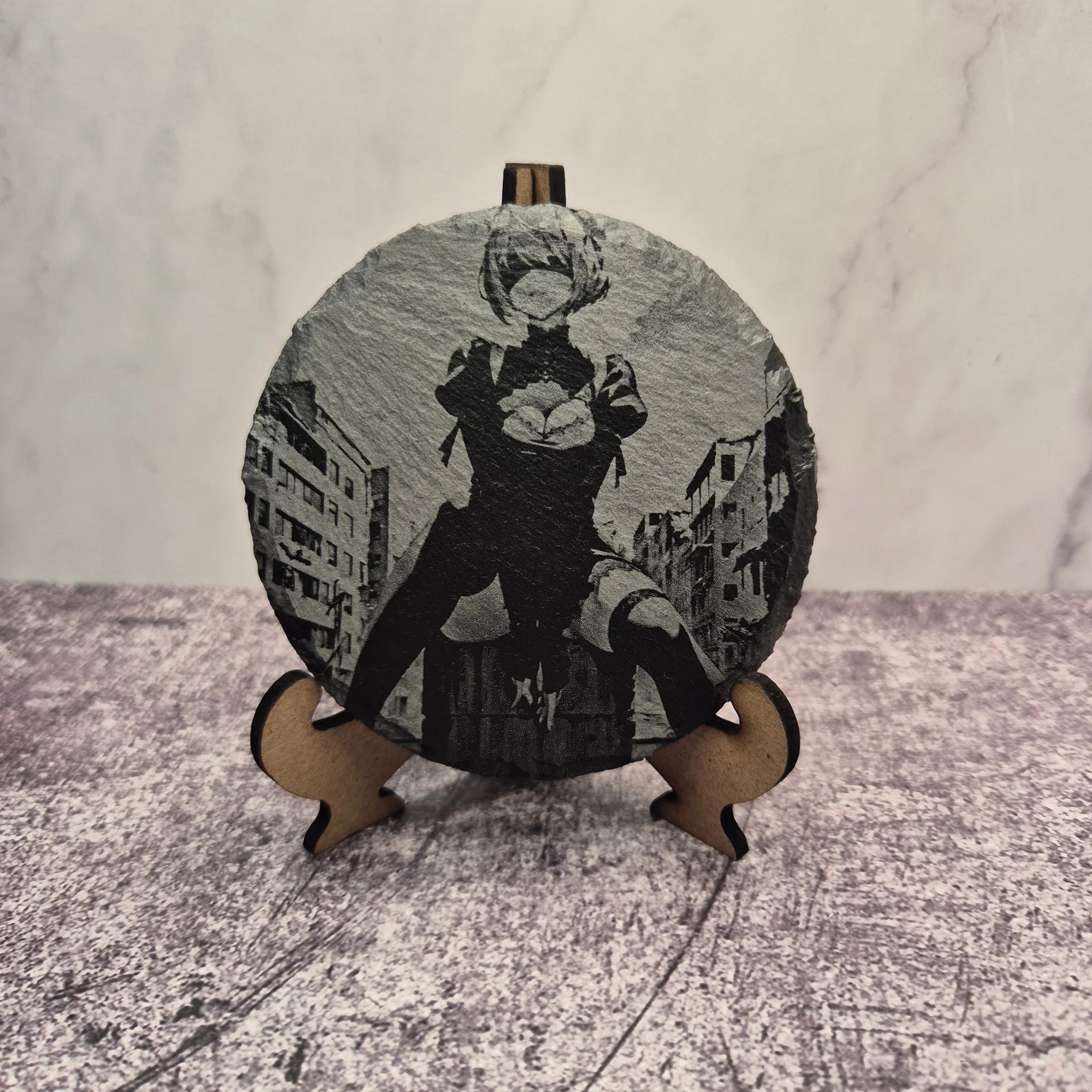 2B Slate Coaster – NieR:Automata