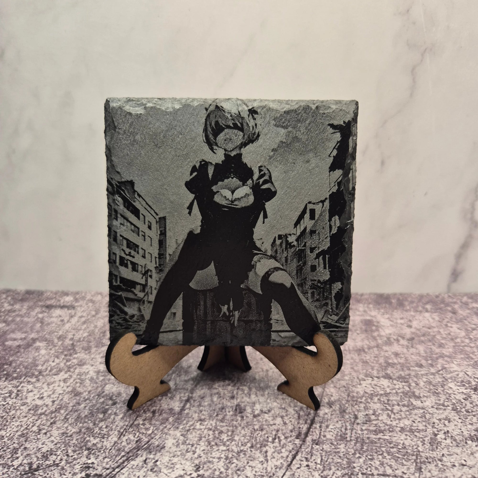 2B Slate Coaster – NieR:Automata