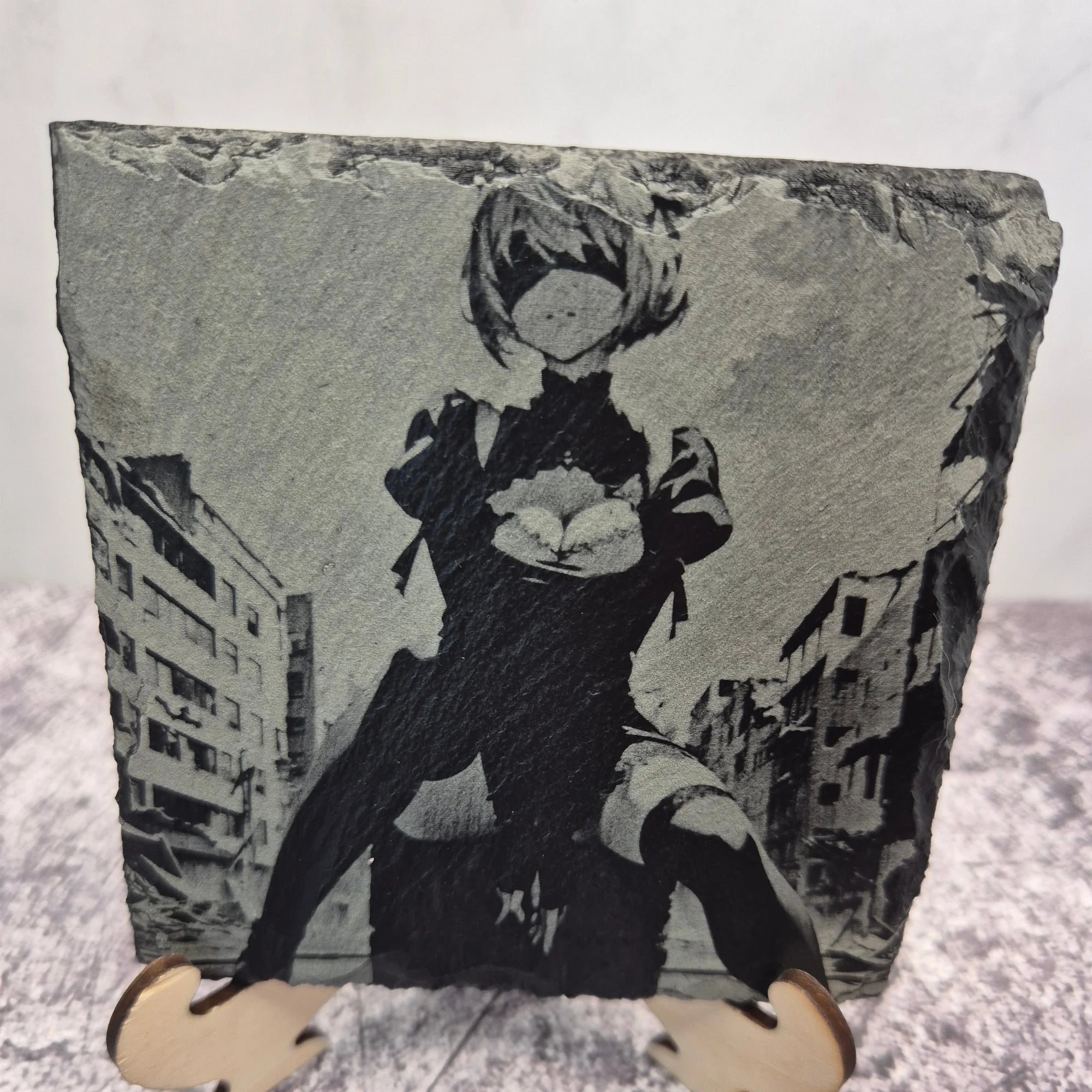 2B Slate Coaster – NieR:Automata