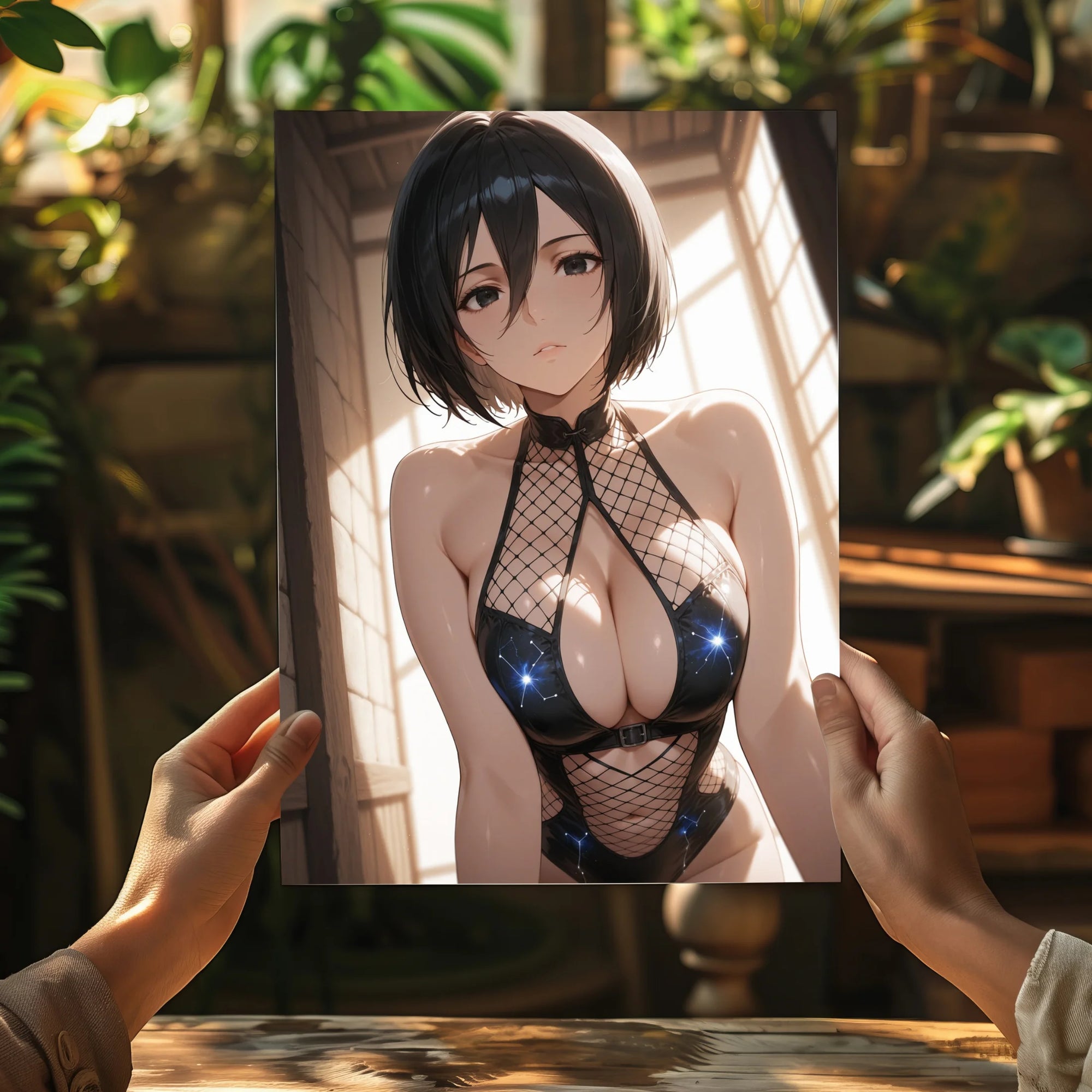 Attack on Titan – Mikasa Ackerman Metal Poster | Scout Regiment Wall Art