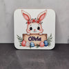 Custom Easter Bunny Coaster for Her (Square)