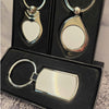 Personalised Rectangular Metal Photo Keyring