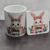 Easter Bunny Mug and Coaster for Her