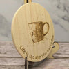 Wood Coasters, Personalised Coaster Round