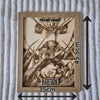 Anime Hero Wooden Wall Art – “I’ll Be Your Hero” 3D Laser Engraved Frame