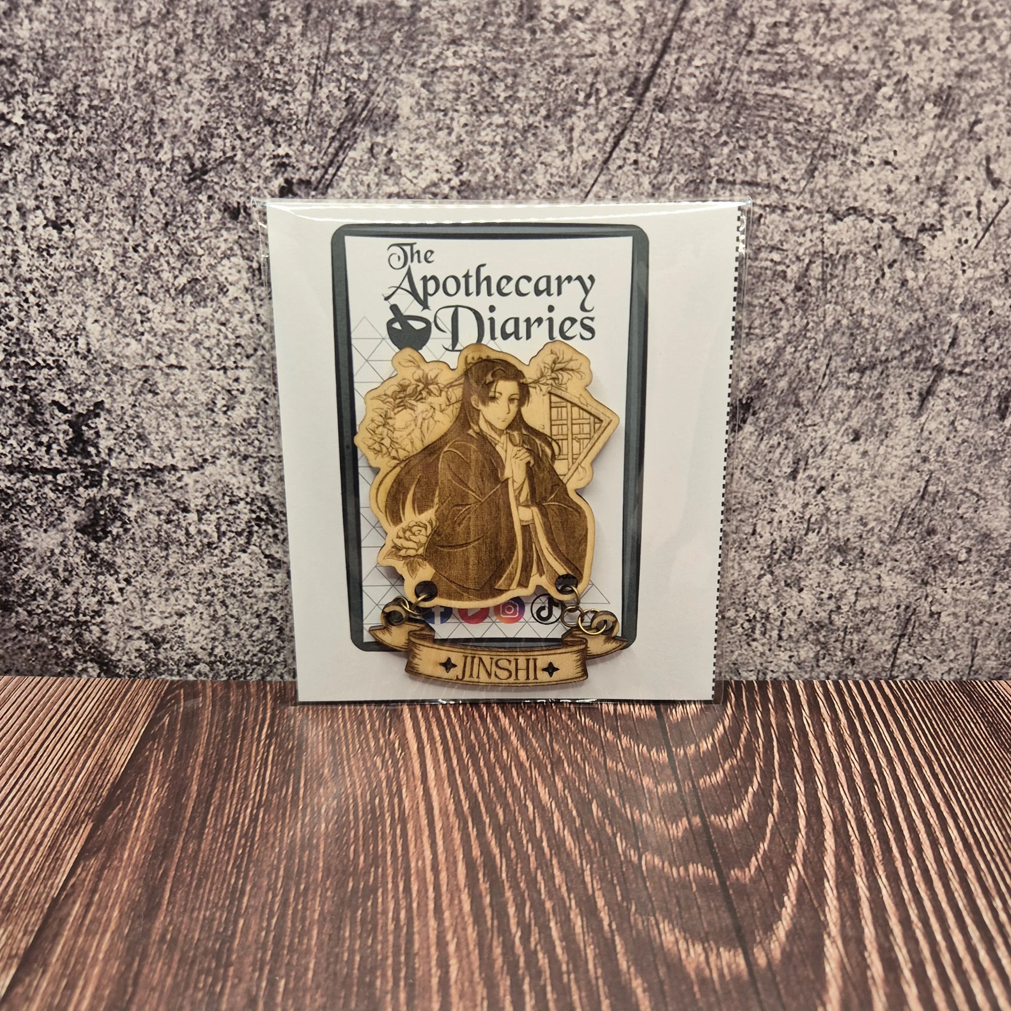 Wooden Magnet – Apthoracy Diary Inspired Jinshi | Fan Art Gift