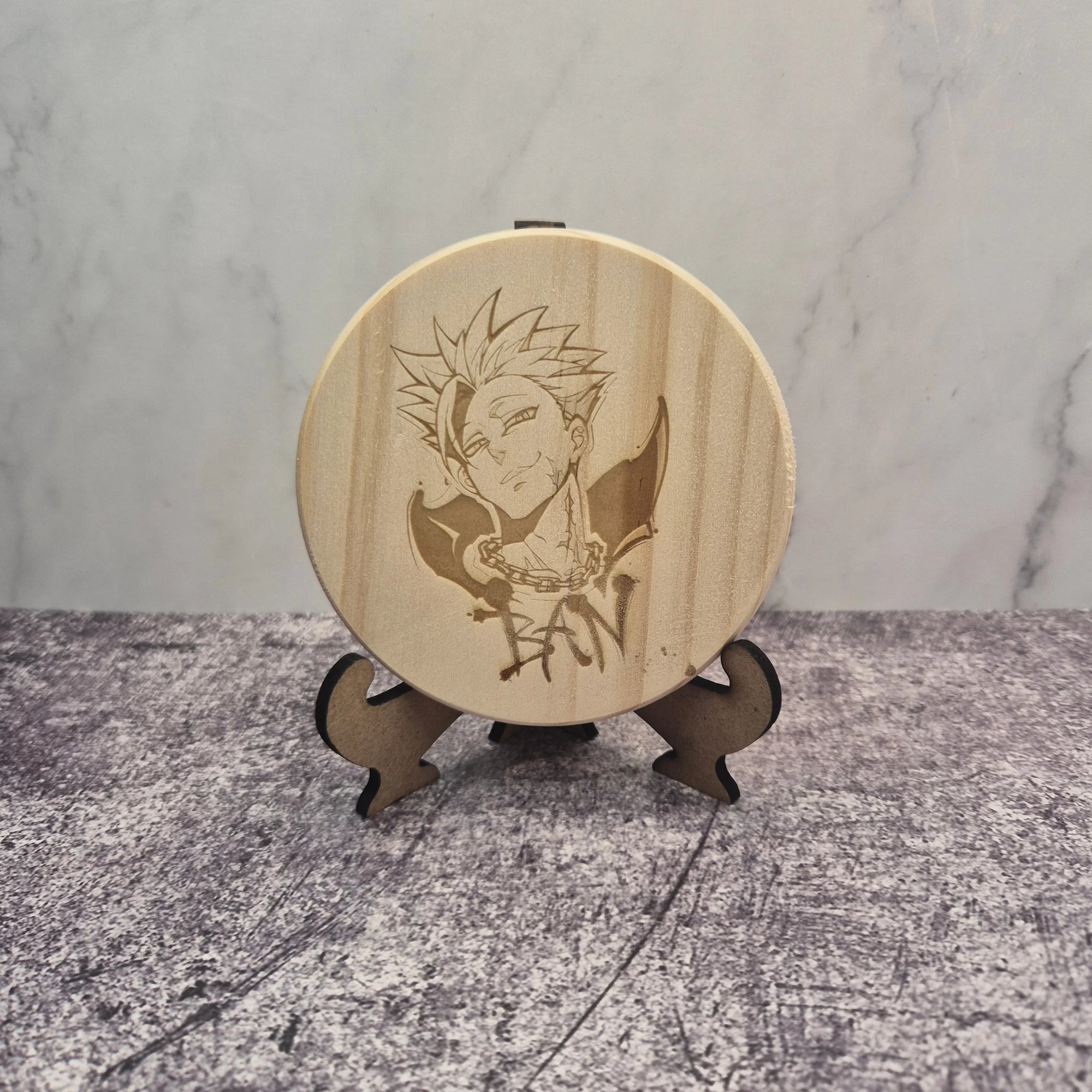 Ban Wooden Coaster – Seven Deadly Sins Immortal Design