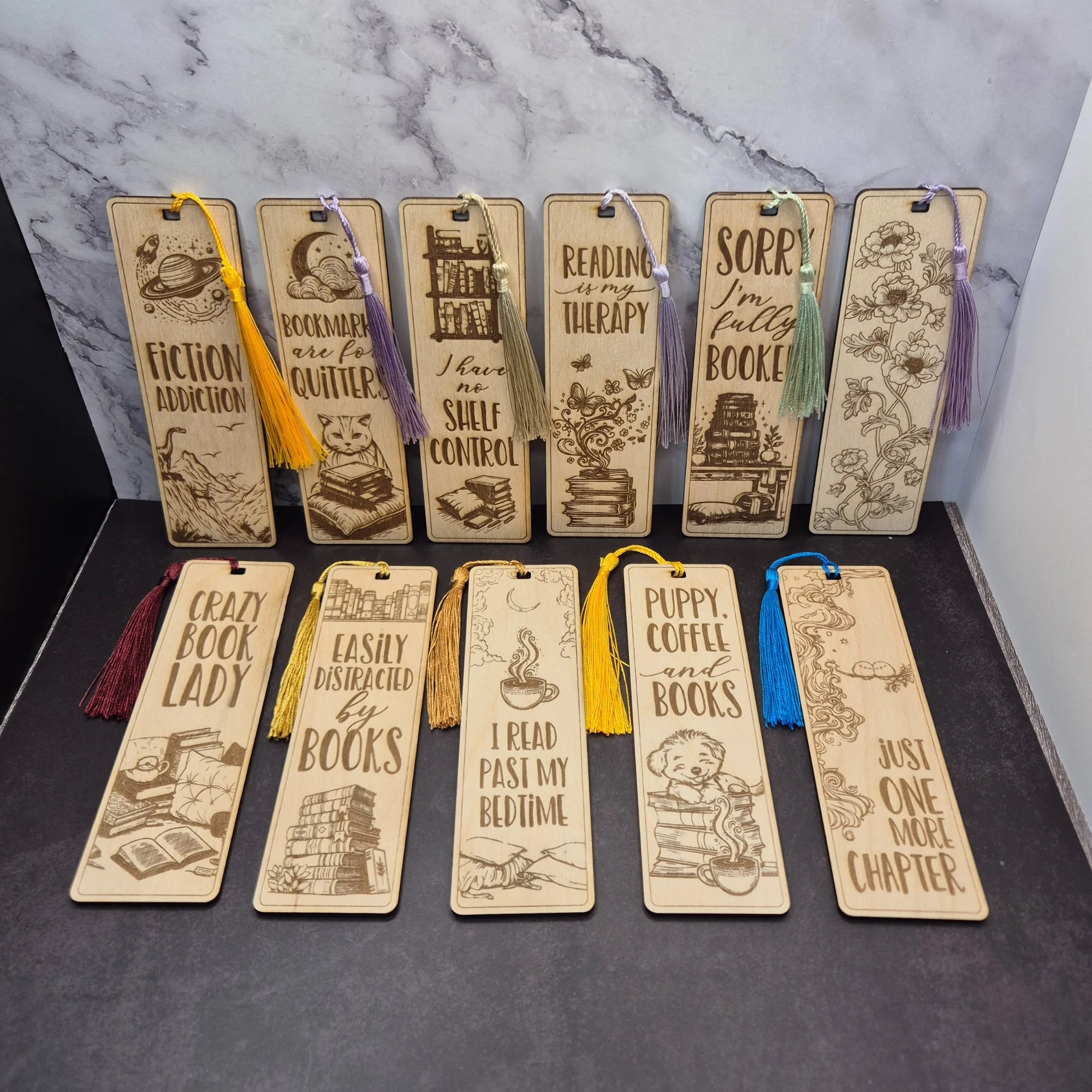 Wooden Bookmark, First Pack with Custom Back