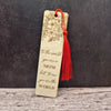 Wooden Bookmark, Mother's Day, Custom Back