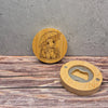Charmander with Umbrella Bamboo Magnet Bottle Opener – Cute Fan Art Gift