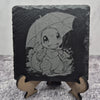 Charmander with Umbrella Slate Coaster – Pokémon – Laser Engraved