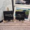 Slate Coasters Set, Cornwall Thamed (Square)