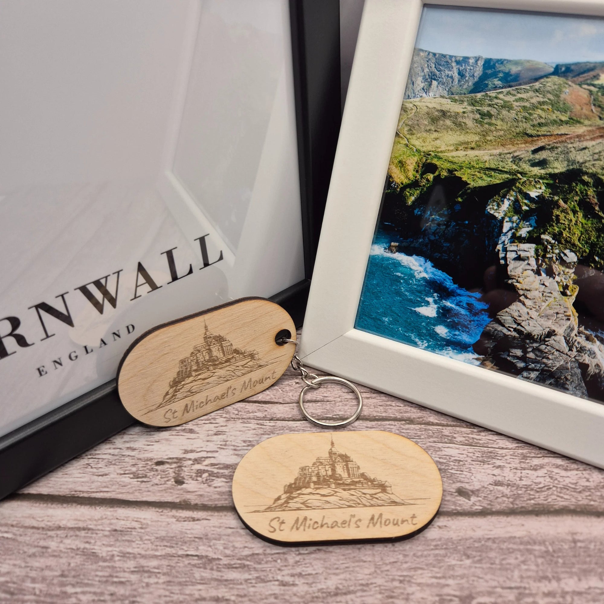 St. Michael's Mount, Wooden Keyring, Magnet Set