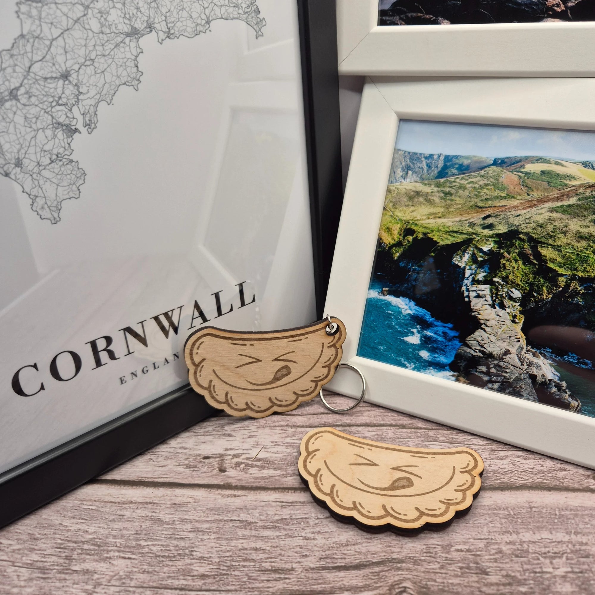 Yummy Pasty Face, Wooden Keyring, Magnet Set