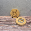 Eevee Bamboo Magnet Bottle Opener – Cute Pokémon Fan Art Gift for Gamers & Collectors