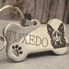 Stainless Steel Personalized Pet ID (Bone)