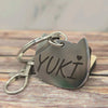 Stainless Steel Personalized Pet ID (Cat Head)