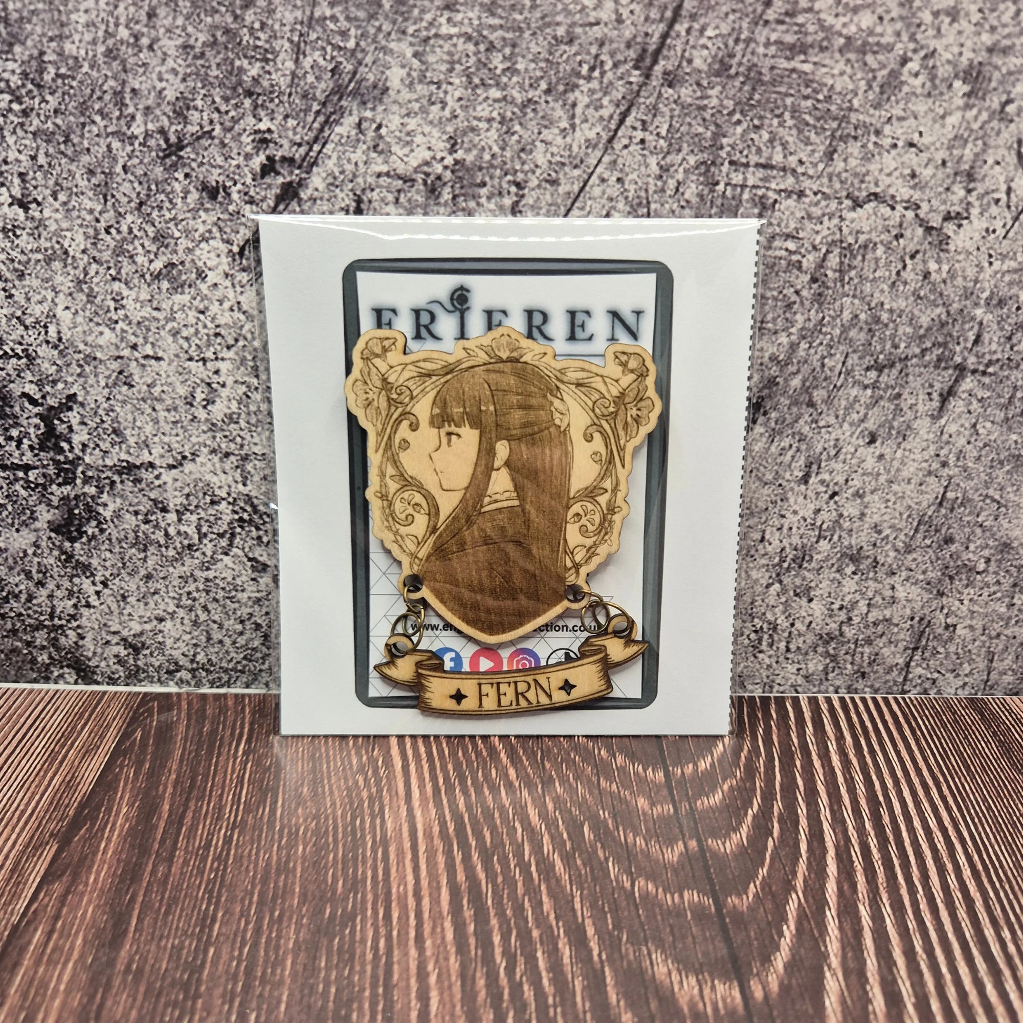 Wooden Magnet – Fern Inspired Fan Art | Beyond Journey’s End Gift