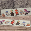 Frieren Bookmark – Chibi Party Run – Glossy Double-Sided Anime Scene