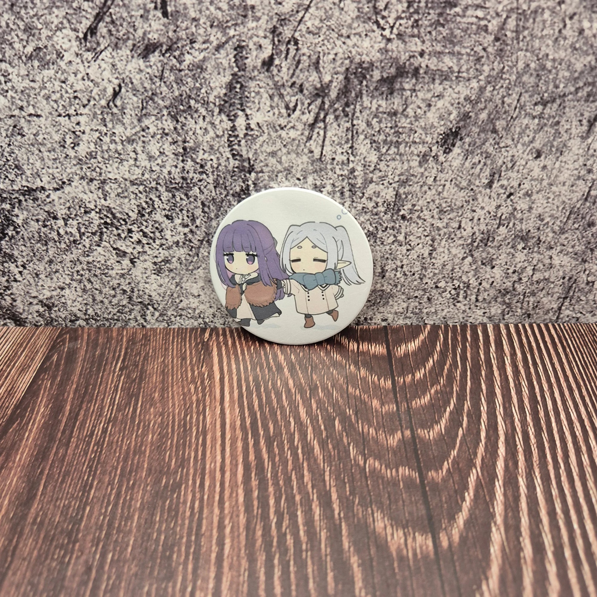 Chibi Fern x Frieren Badge | Cute Beyond Journey’s End Fan Art Pin