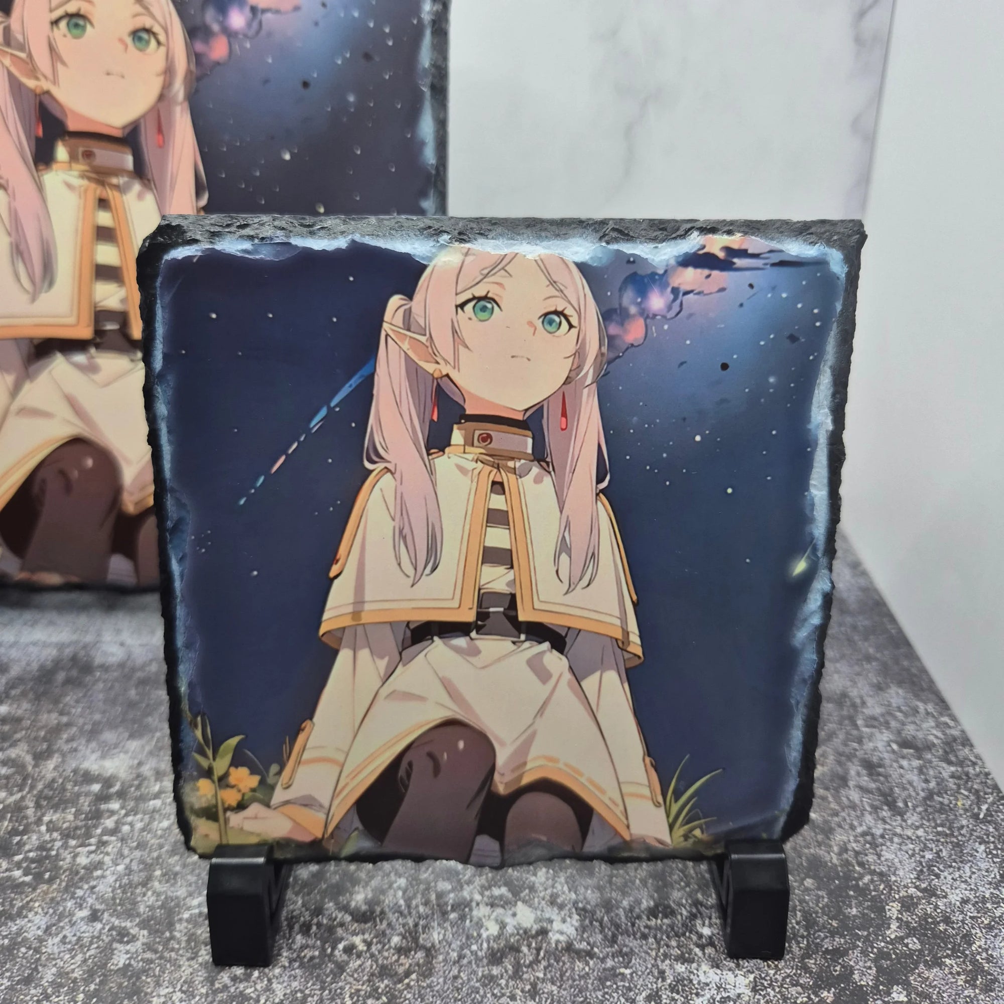 Frieren Photo Slate – Night Sky Background – Matte Anime Art