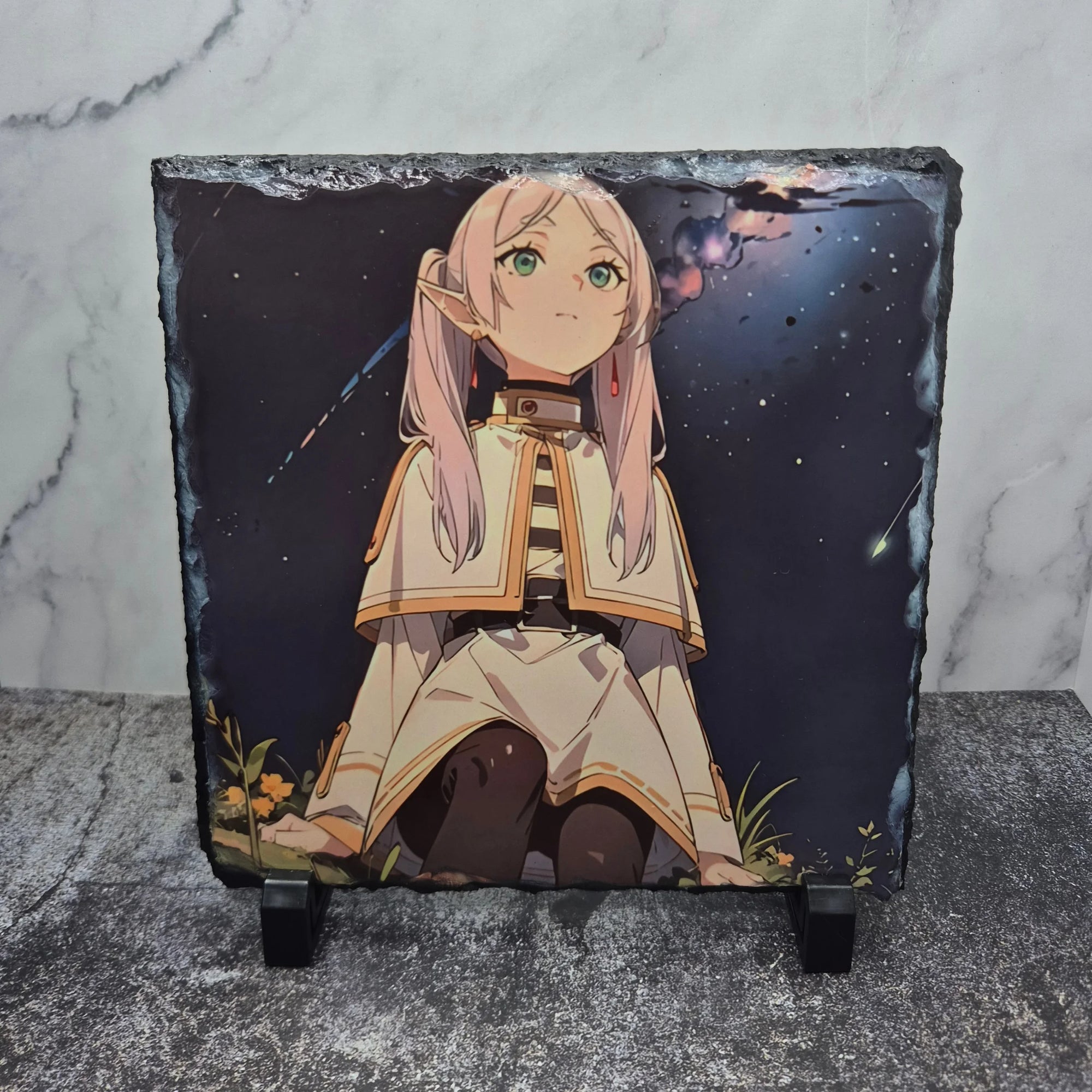 Frieren Photo Slate – Night Sky Background – Matte Anime Art