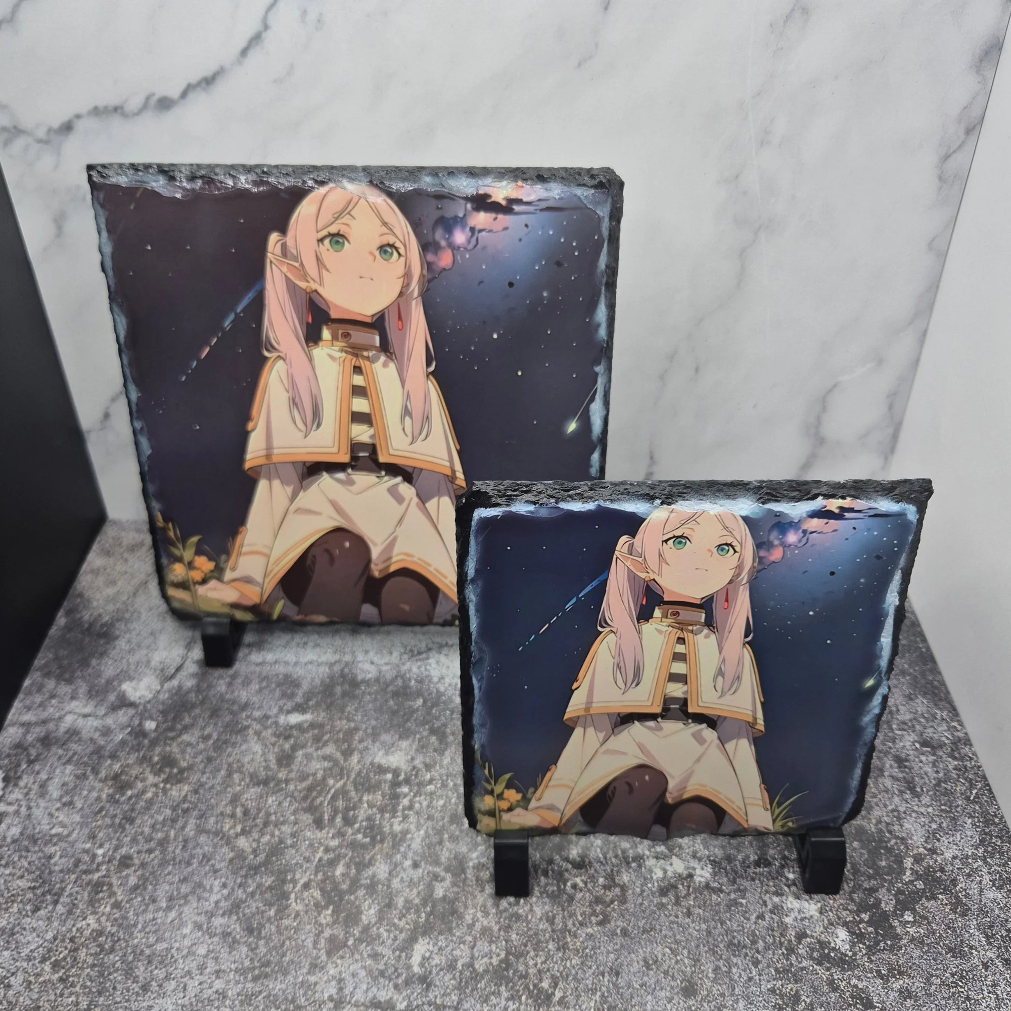 Frieren Photo Slate – Night Sky Background – Matte Anime Art