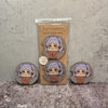 Frieren Slurping Boba Car Coaster – Funny & Cute Anime Fan Art Cup Holder Insert