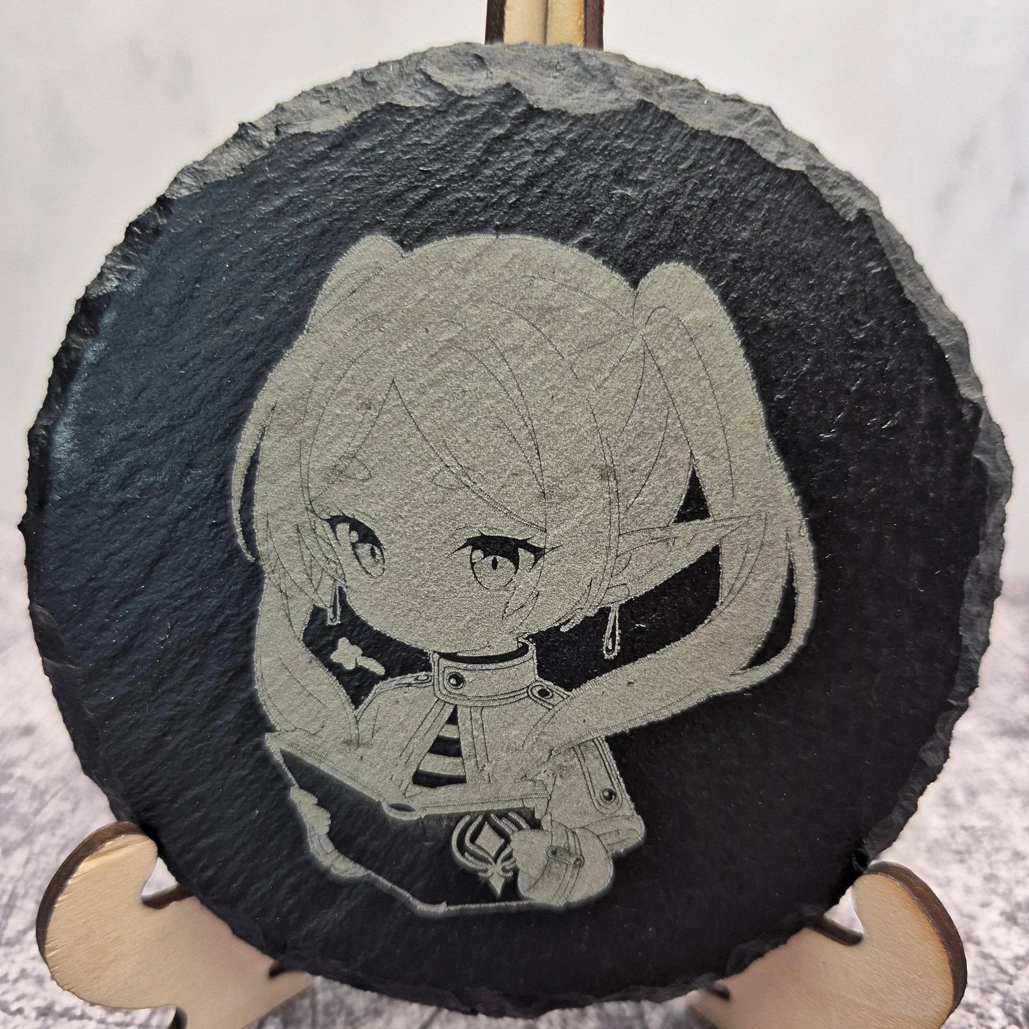 Chibi Frieren Slate Coaster – Frieren: Beyond Journey’s End