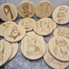 Nezuko Wooden Coaster – Demon Slayer Fan Art Design