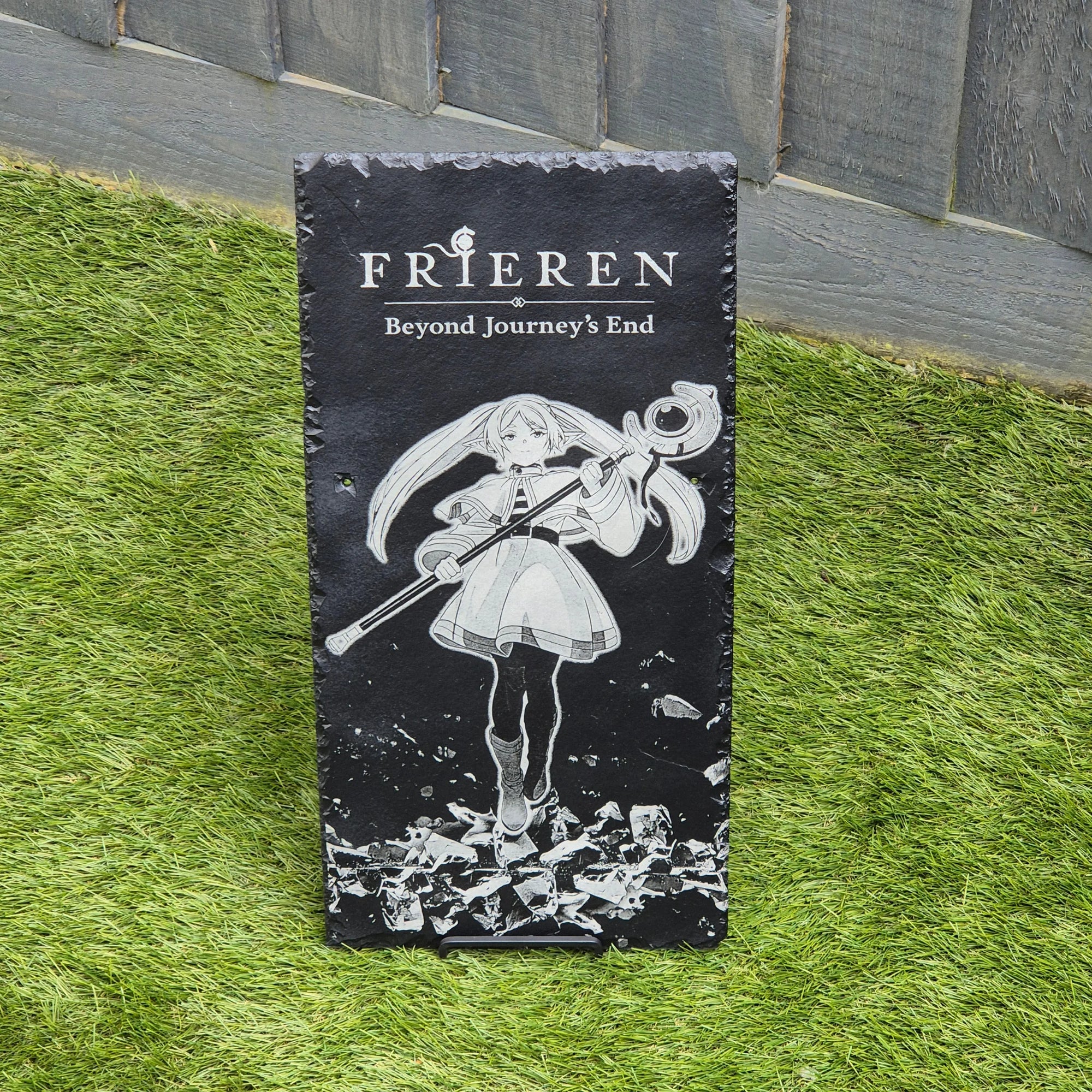 Frieren Laser Engraved Slate Sign – Anime Wall Art