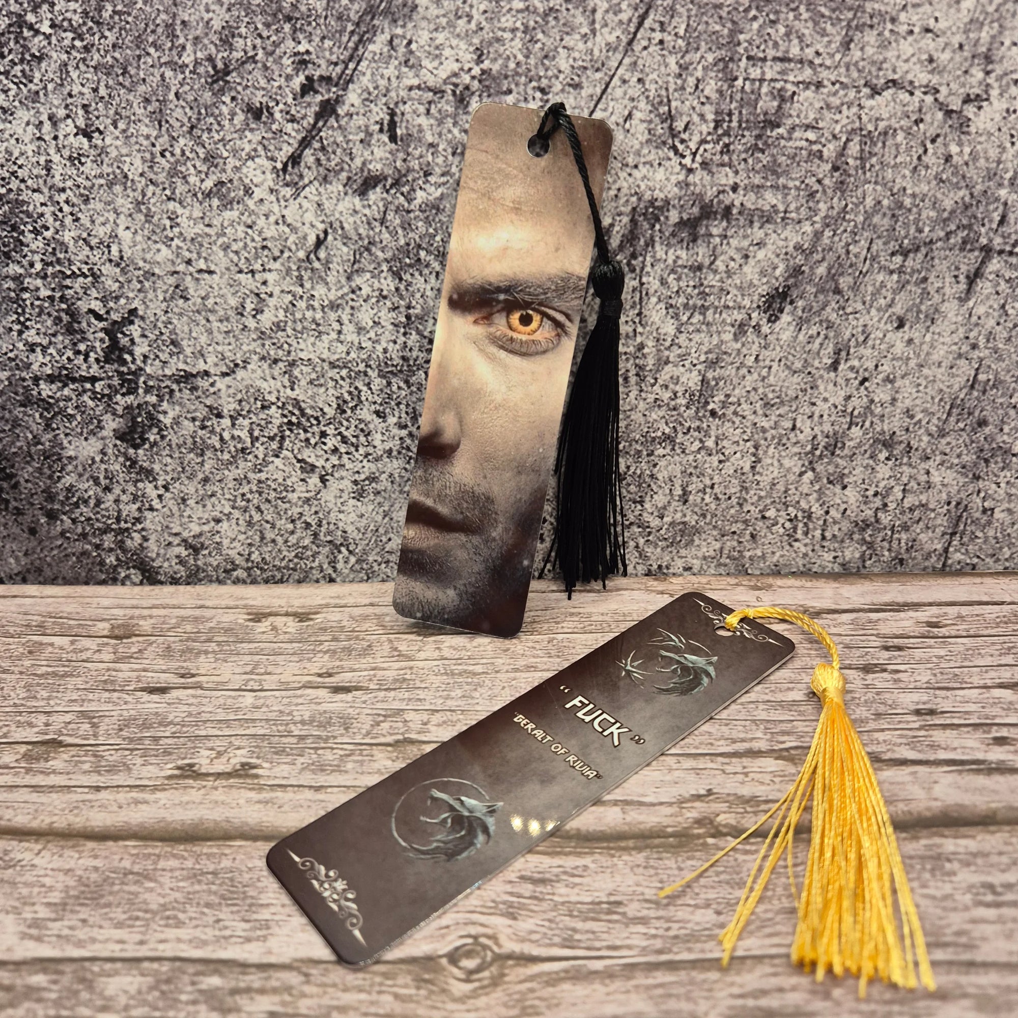 Geralt Bookmark – Witcher Netflix – Glossy Double-Sided Metal Quote