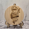 Gojo Satoru Eye Wooden Coaster – Jujutsu Kaisen Fan Art