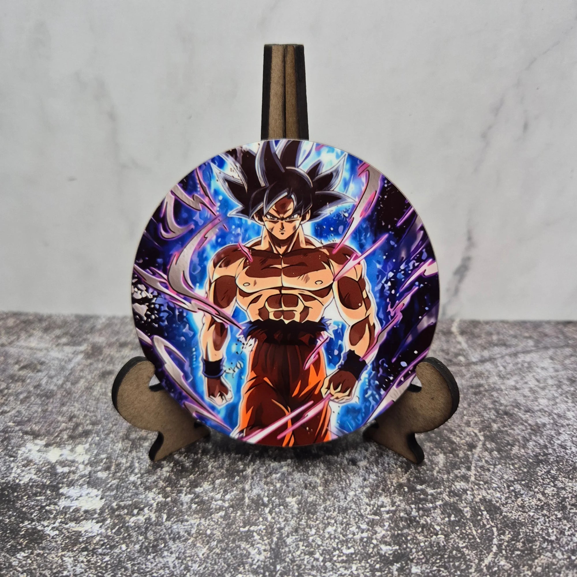 Goku Ultra Instinct Coaster – Dragon Ball Super – Glossy Anime