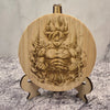 Goku Power-Up Wooden Coaster – Dragon Ball Anime Design