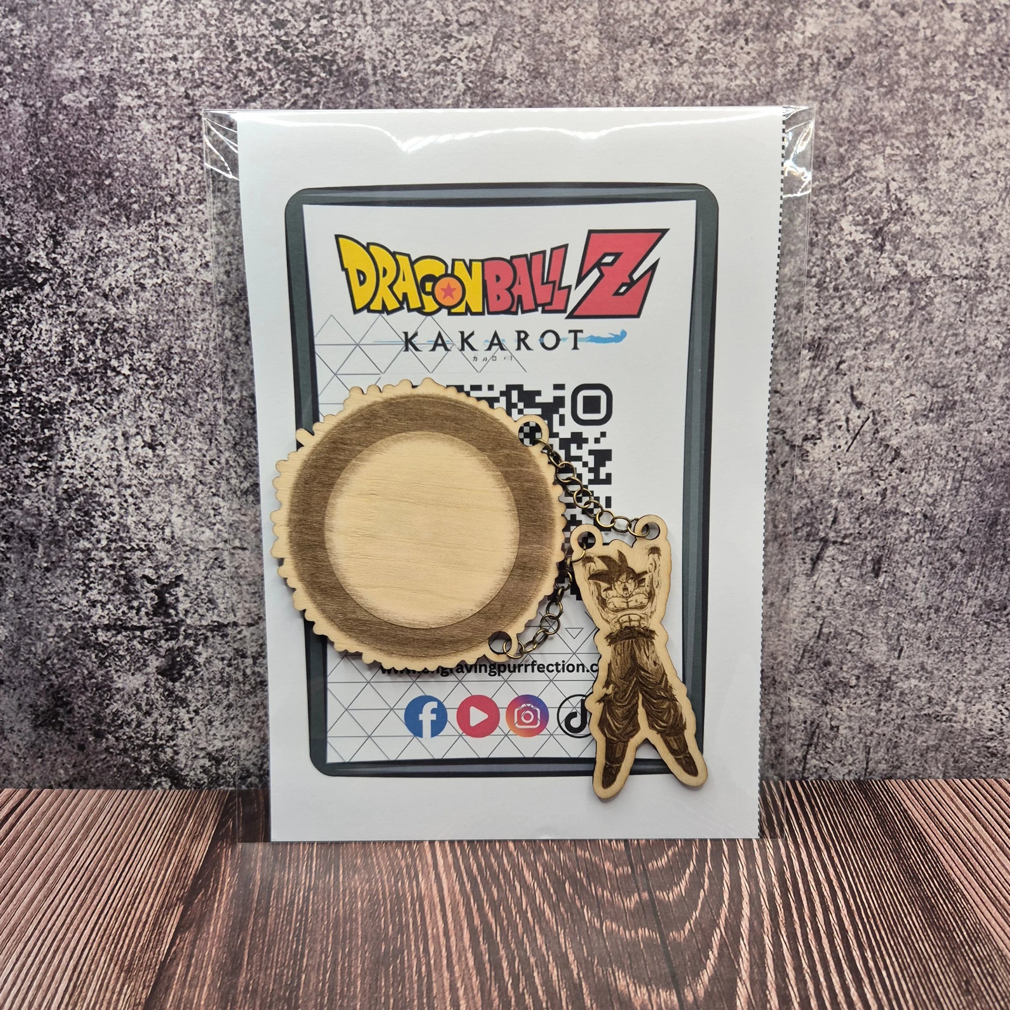 Wooden Magnet – Goku (Genki Dama) Spirit Bomb Fan Art | Dragon Ball Z Gift