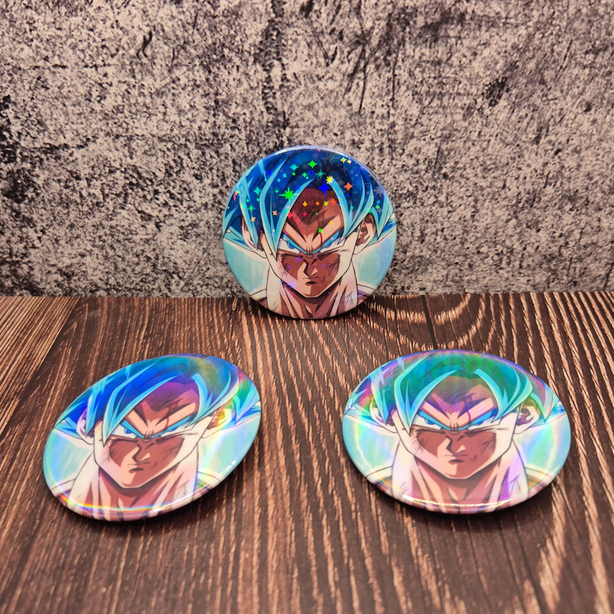 Goku Blue Badge | Super Saiyan Blue Dragon Ball Fan Art Pin