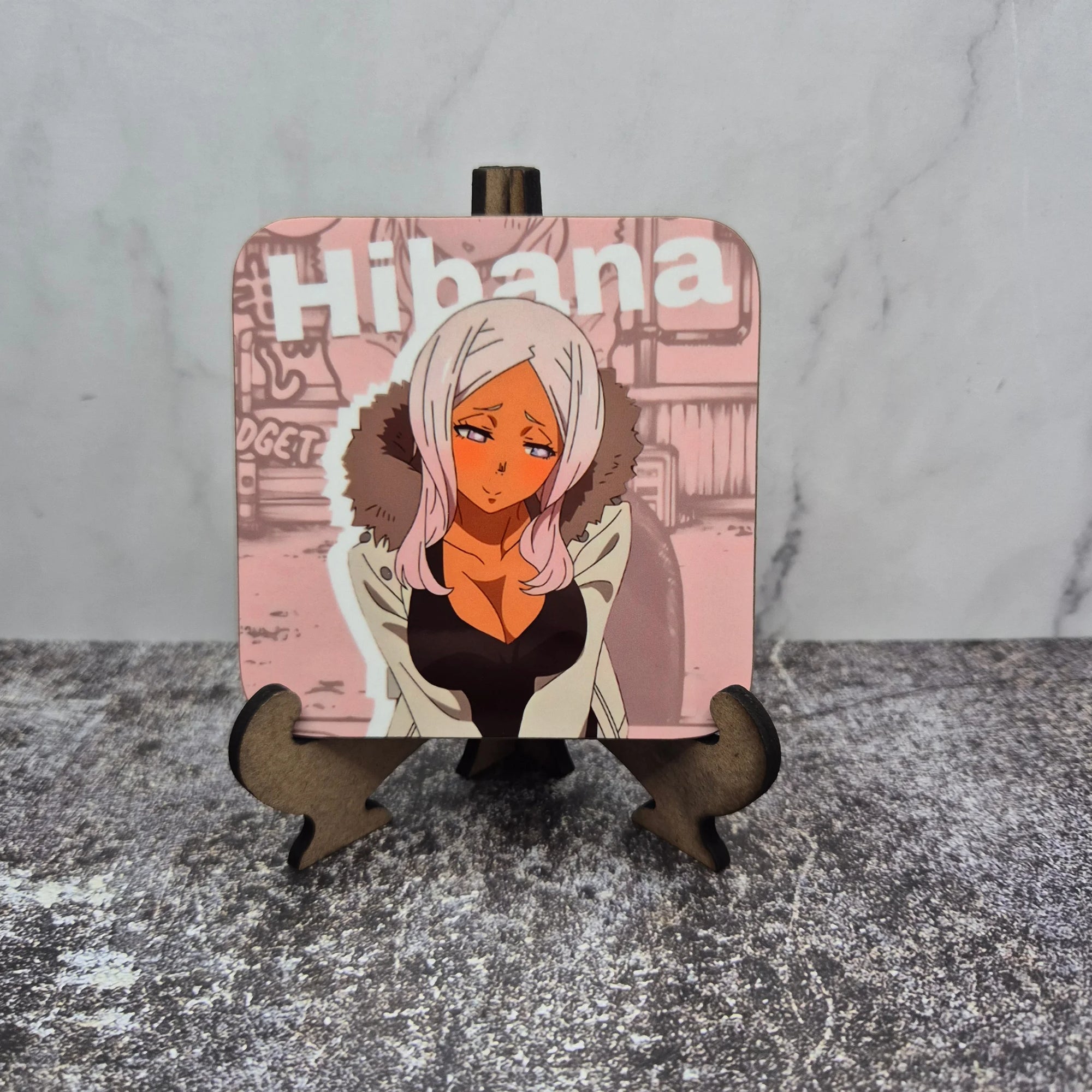 Hibana Coaster – Fire Force – Sublimation Glossy Anime Design