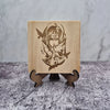 Itachi Uchiha Wooden Coaster – Naruto Akatsuki Sharingan Design
