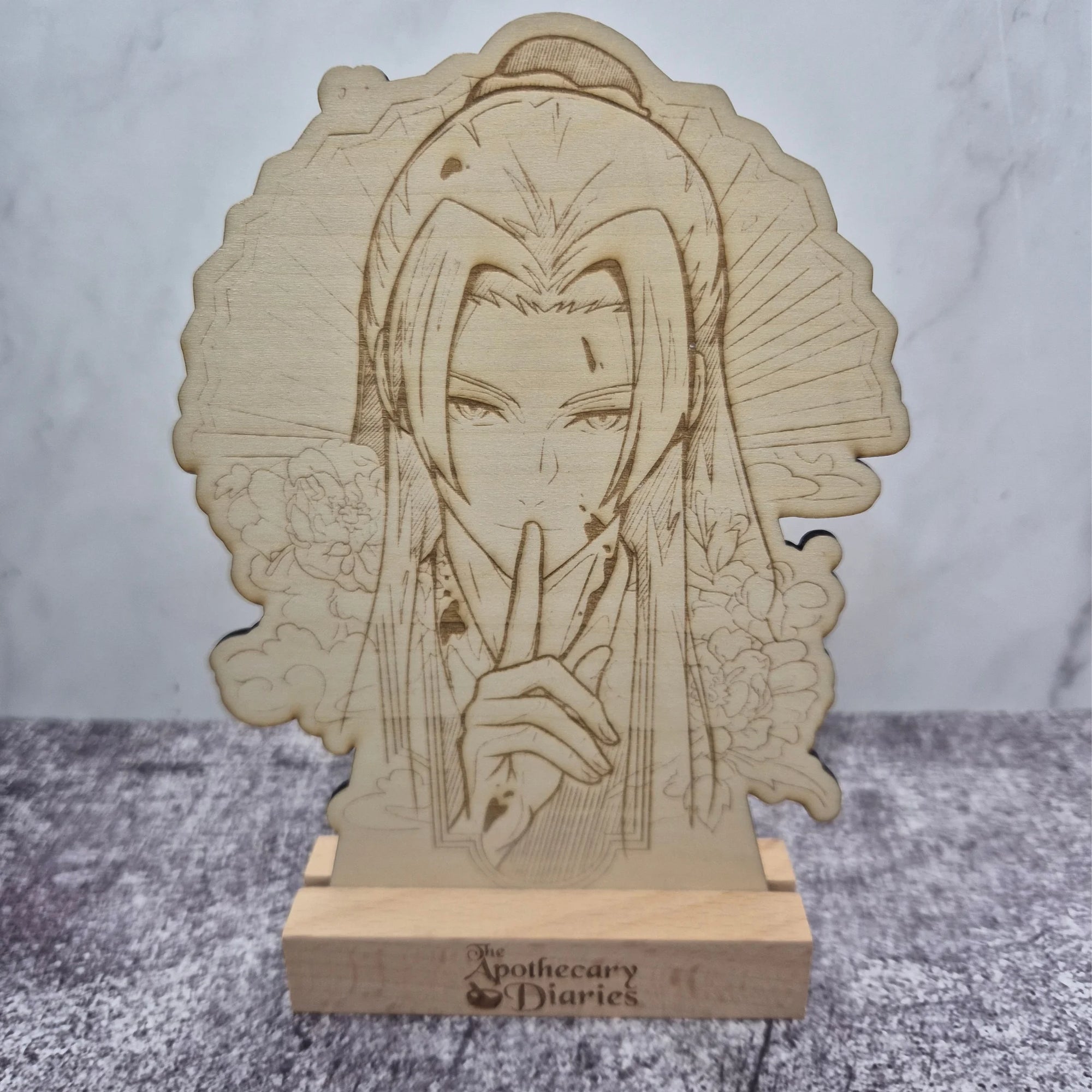 Jinshi Wooden Stand – The Apothecary Diaries – Hand-Finished Anime Display