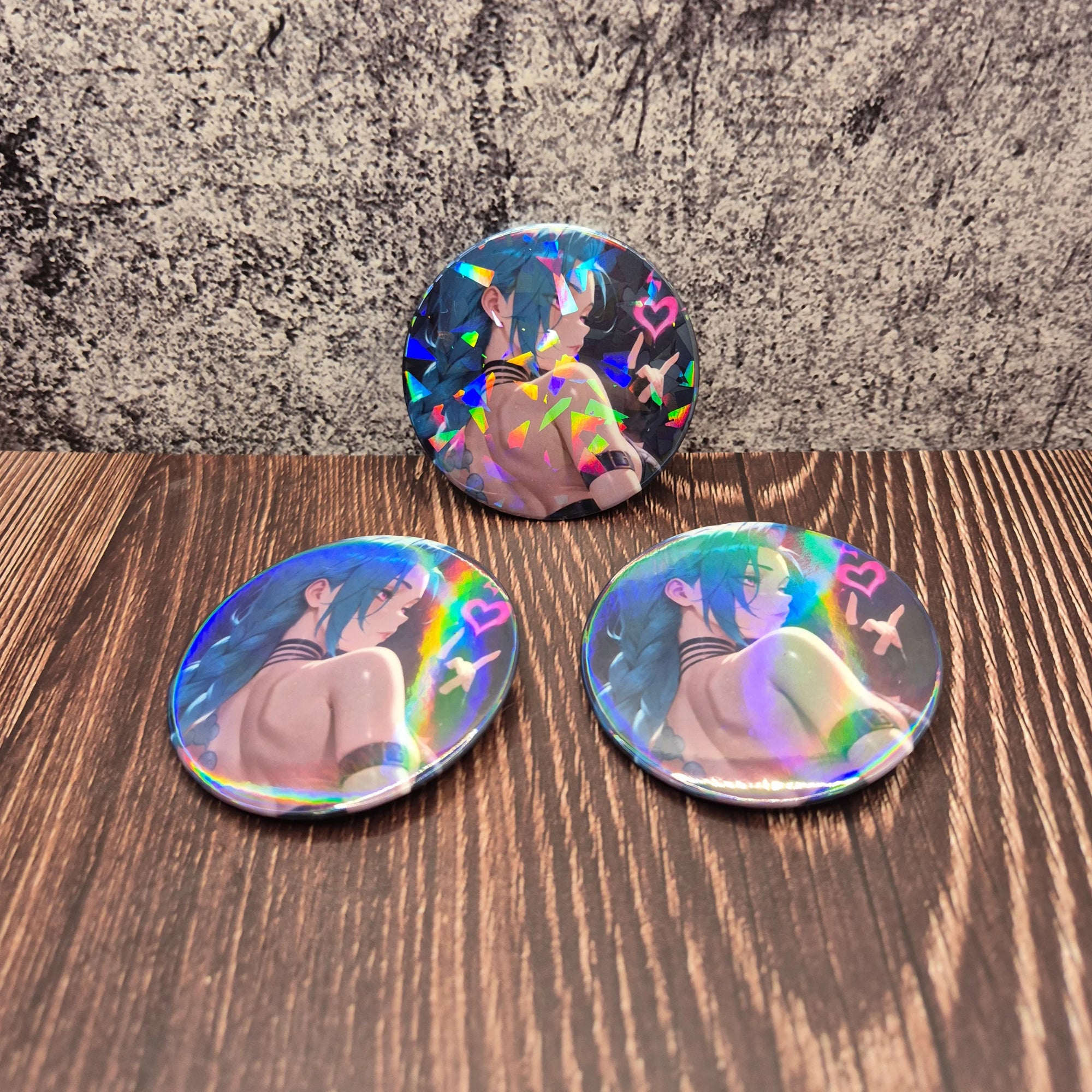 Jinx Badge | Arcane League of Legends Fan Art Pin