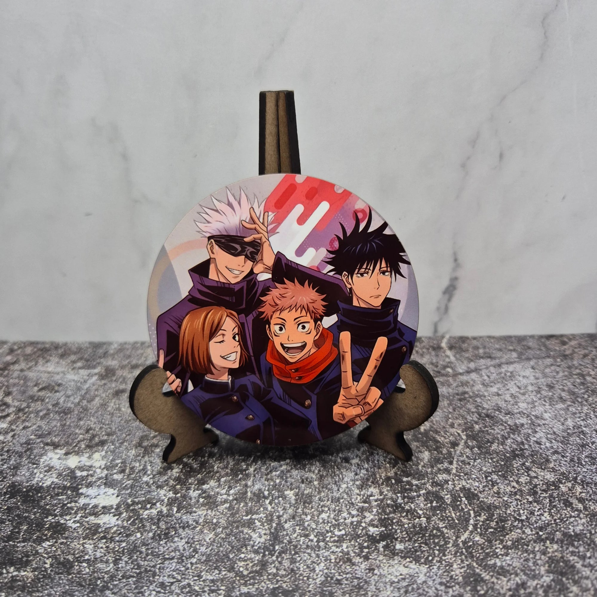 Jujutsu Kaisen Coaster – Gojo, Yuji, Megumi & Nobara – Glossy