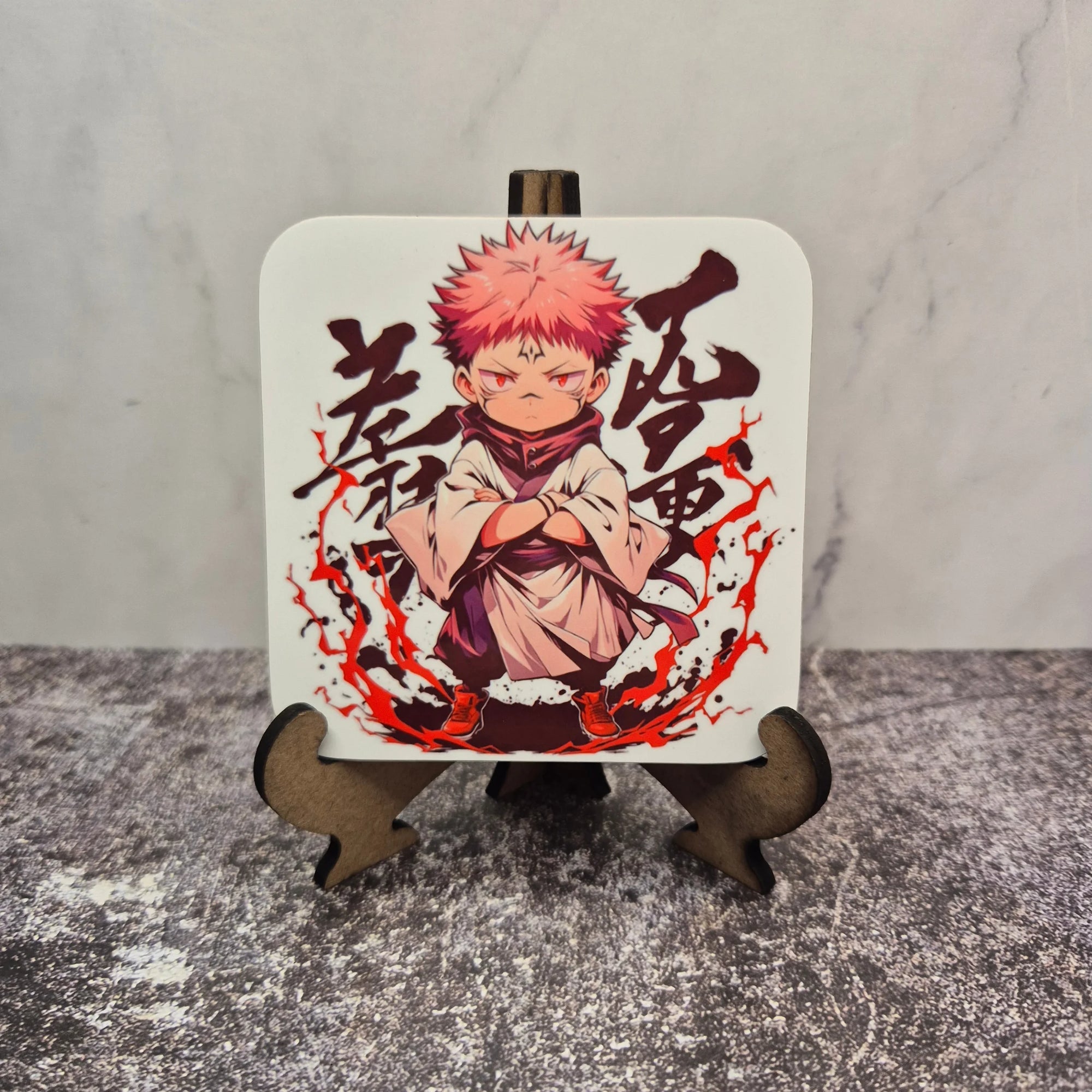 Chibi Sukuna Coaster – Jujutsu Kaisen – Color Sublimation – Fan Art
