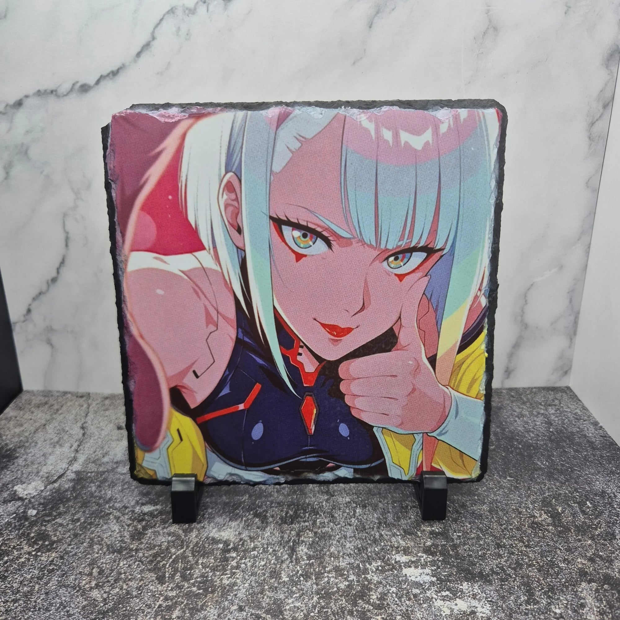 Lucy Photo Slate – Cyberpunk Edgerunners – Matte Anime Artwork