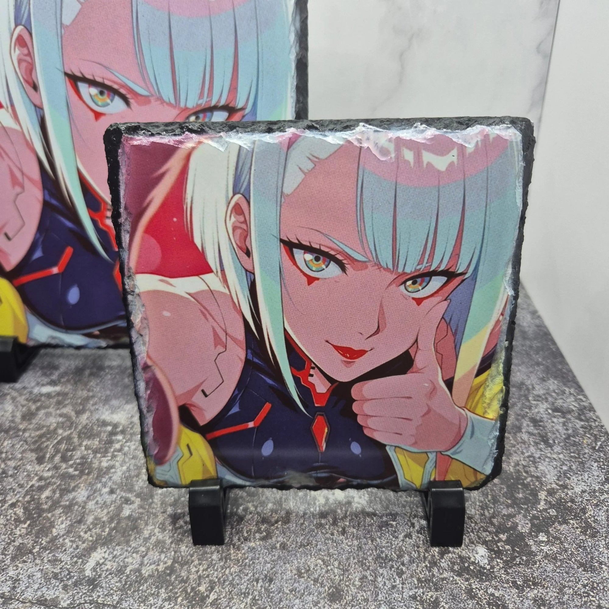 Lucy Photo Slate – Cyberpunk Edgerunners – Matte Anime Artwork
