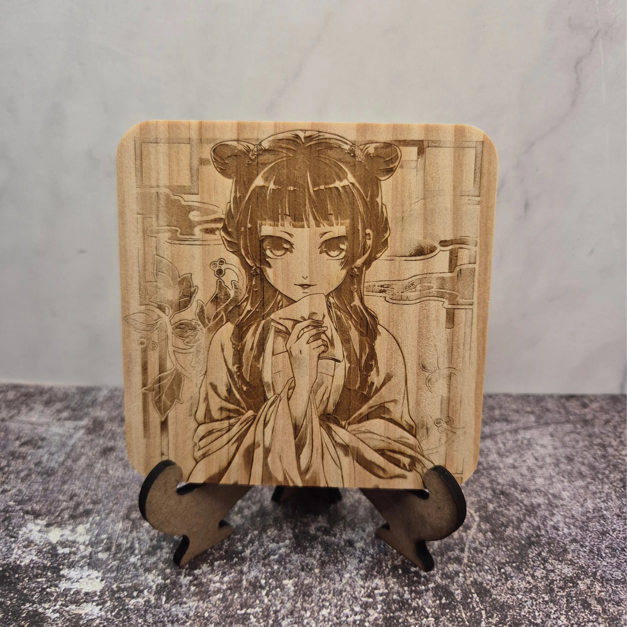 Maomao Wooden Coaster – The Apothecary Diaries – Background Design