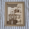 Jiraiya Wooden Wall Art – Naruto Anime Quote 3D Laser Engraved Frame