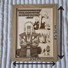 Jiraiya Wooden Wall Art – Naruto Anime Quote 3D Laser Engraved Frame