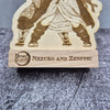 Nezuko & Zenitsu Wooden Stand – Demon Slayer – Hand-Finished Anime Display
