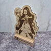 Nezuko & Zenitsu Wooden Stand – Demon Slayer – Hand-Finished Anime Display